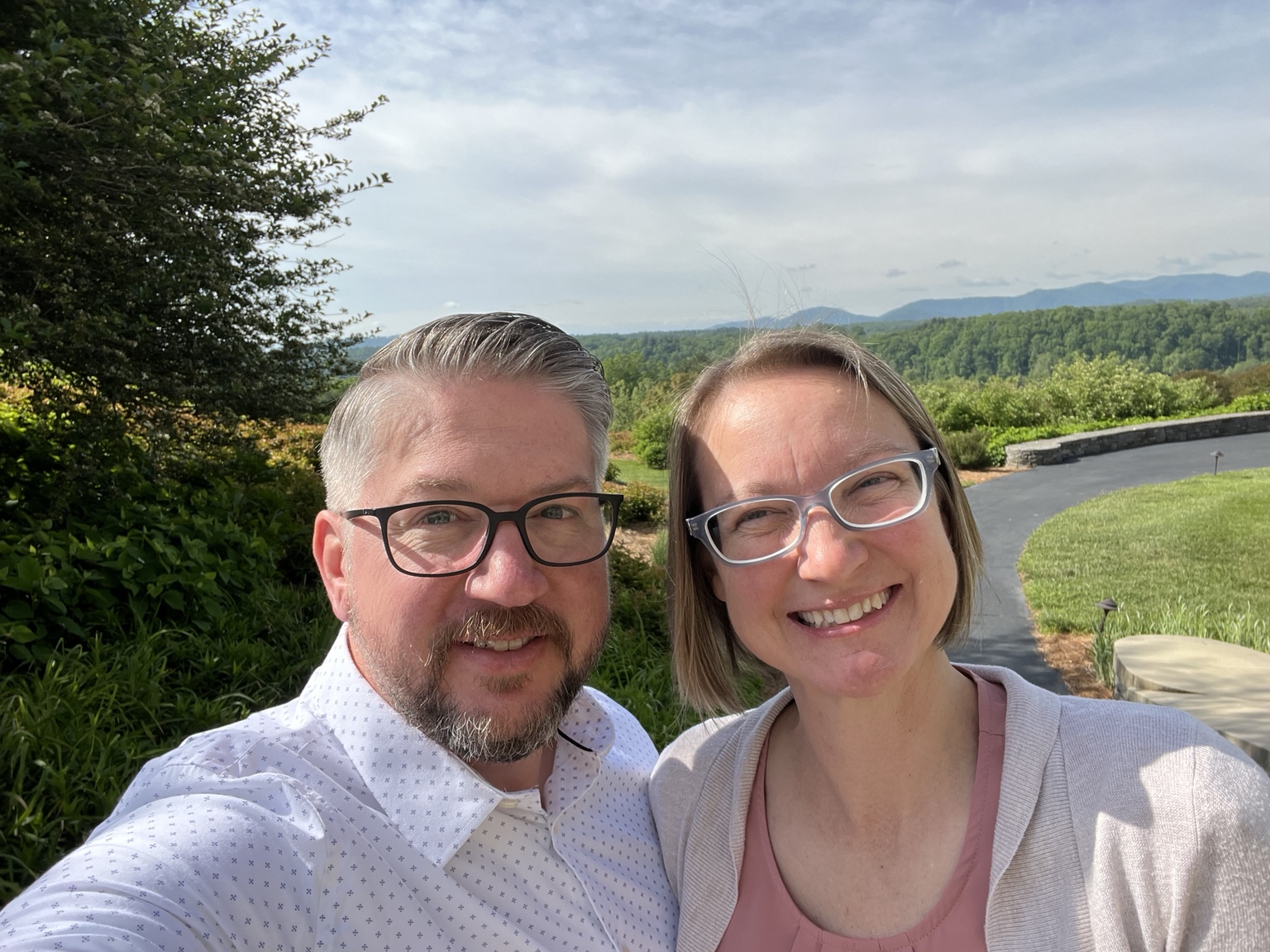 Shane Michel and his wife Vicki outdoors